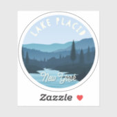 Lake Placid, New York Landschap Sticker (Vel)