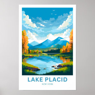 Lake Placid New York Reisprint Poster