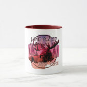 Lake Placid New York rustieke eland mok (Midden)