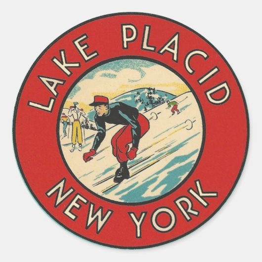 Lake Placid, New York - Sticker (Voorkant)