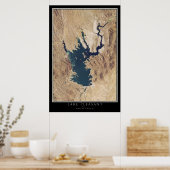 Lake Pleasant Arizona Satellite Poster Map (Cuisine)