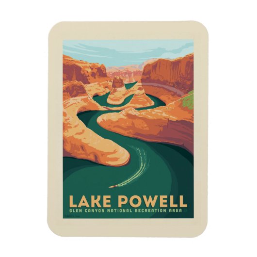 Lake Powell | Arizona en Utah Magneet (Verticaal)