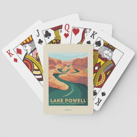 Lake Powell | Arizona en Utah Pokerkaarten (Achterkant)