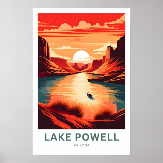 Lake Powell Arizona Reisprint Poster (Voorkant)