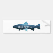 Lake Powell Arizona Utah Fish Bumpersticker (Voorkant)