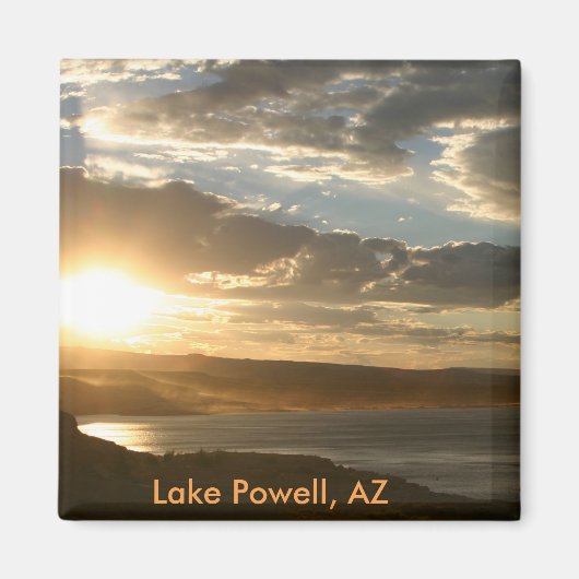 Lake Powell AZ bij zonsondergang Magneet (Voorkant)