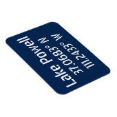 Lake Powell AZ Latitude Longitude Magneet (Rechterzijde)