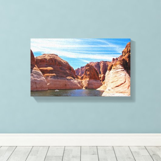 Lake Powell Canvas Afdruk (Insitu (Houten vloer))