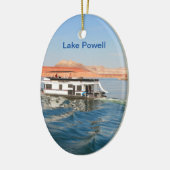 Lake Powell: Houseboot making waves, Arizona Keramisch Ornament (Links)