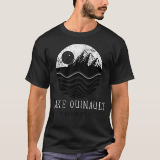 Lake Quinault Vintage Bergen Wandelen Washington T-shirt