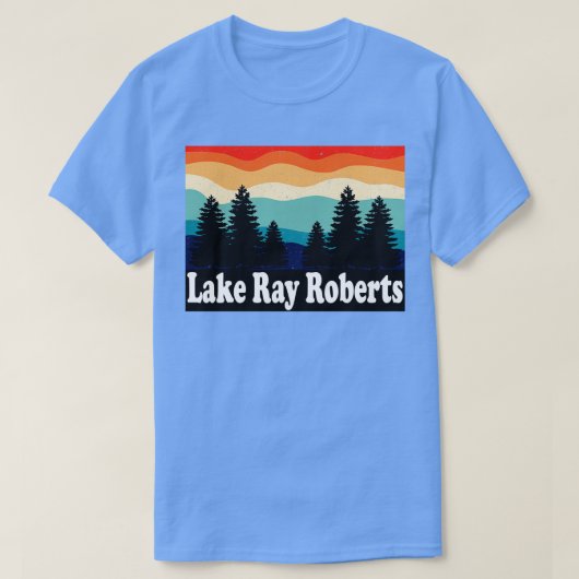 Lake Ray Roberts Retro T-shirt (Design voorkant)