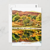 LAKE REFLECTIONS WALES UK BRIEFKAART (Voorkant / Achterkant)