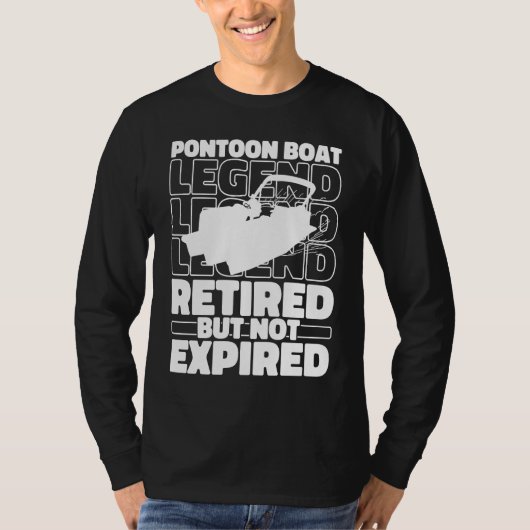 Lake Retired Boating  Pontoon Boat T-shirt (Voorkant)