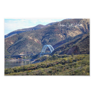 Lake Roosevelt-brug Foto Afdruk