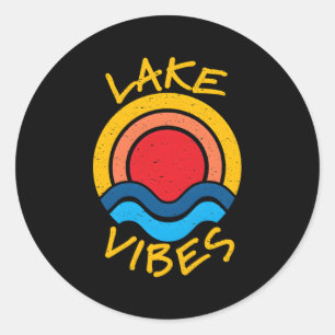 Lake S Lake Mode Vakantie Ronde Sticker