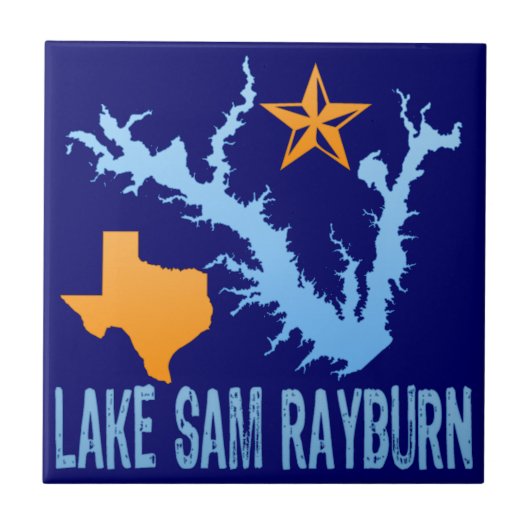 Lake Sam Rayburn, Texas Tegeltje (Voorkant)