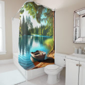 Lake Scene Douchegordijn (In situ)