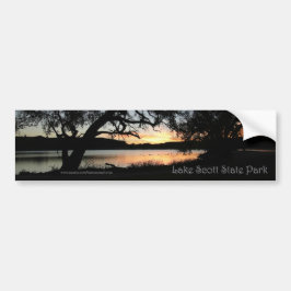 Lake Scott State Park Kansas Sunset Bumpersticker