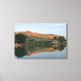 Lake Scott State Park - Reflectie verpakt Canvas