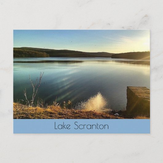 Lake Scranton-Twilight landschap Briefkaart (Voorkant)