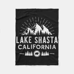 Lake Shasta Californië - Bergskisport Wandelen Vis Fleece Deken