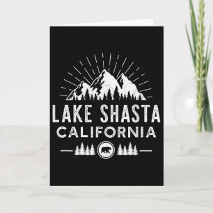 Lake Shasta Californië - Bergskisport Wandelen Vis Kaart