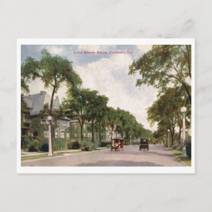 Lake Shore Drive, Chicago 1914 Briefkaart