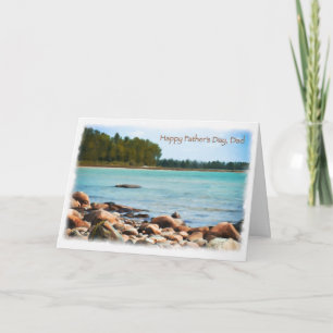 Lake Shore Scene Happy Fathers-kaart Kaart