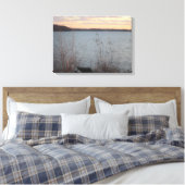 Lake Shore Sunset Canvas (Insitu (Slaapkamer))