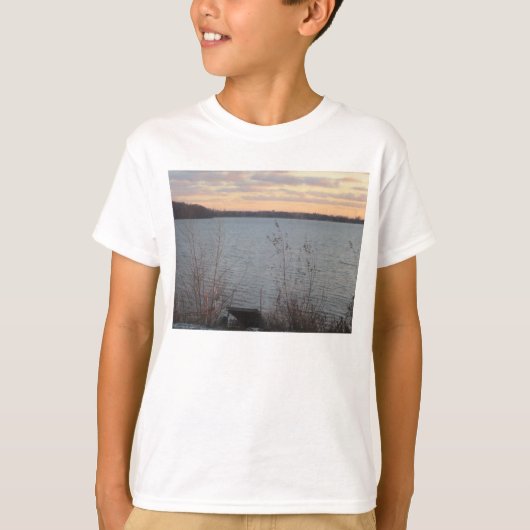 Lake Shore Sunset Kids T-shirt Basic (Devant)