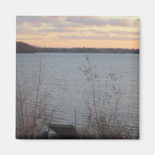 Lake Shore Sunset Magnet Magneet