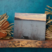 Lake Shore Sunset Plaque Fotoplaat (Zijkant)