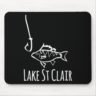 Lake St Clair Michigan Vissen Vissen Met Haak Gril Muismat