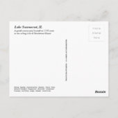 Lake Summerset Illinois Briefkaart (Achterkant)
