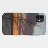 Lake Sunset iPhone 5 Coque (Dos (Horizontal))