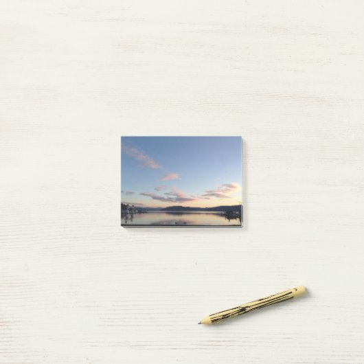 Lake Sunset Post-it Notes (Op bureau)