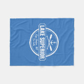 Lake Superior, aangepaste stad, naam, anker, pedde Fleece Deken (Voorkant (Horizontaal))