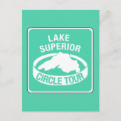 Lake Superior Circle Tour, Traffic Sign, VS Briefkaart (Voorkant)