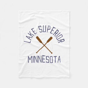 Lake Superior Minnesota Buitenleven Vintage Fleece Deken