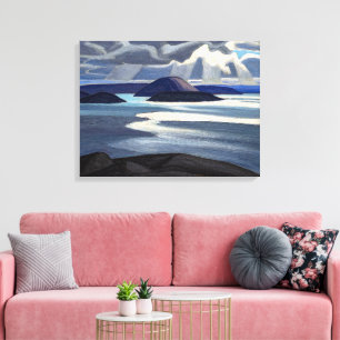 Lake Superior-schets Lawren Harris Canvas Afdruk