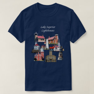 Lake Superior Vuurtorens shirt witte belettering