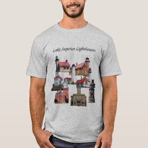 Lake Superior Vuurtorens shirt zwarte belettering