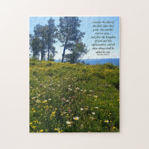 Lake Superior Wildbloemen met de Schrift Legpuzzel