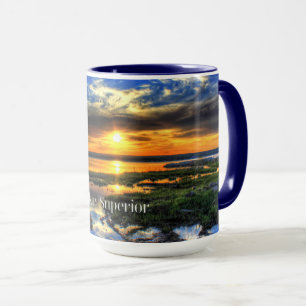 Lake Superior Zonsondergang Mok