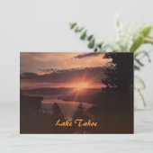 Lake Tahoe à Sunrise Party Invitation (Debout devant)