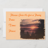 Lake Tahoe à Sunrise Party Invitation (Dos)
