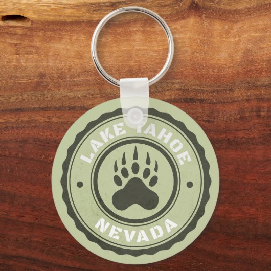 Lake Tahoe Beer Paw Nevada Sleutelhanger (Achterkant)