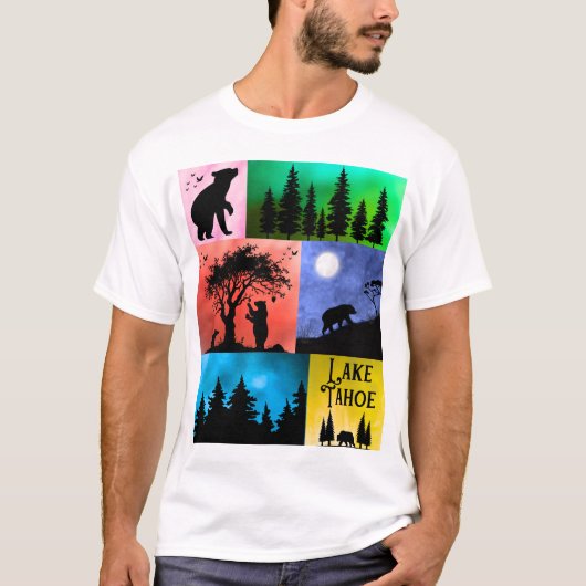 Lake Tahoe Beer Pop-Art T-shirt (Voorkant)