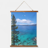 Lake Tahoe Blauw Groen Water Hangend Wandkleed (Voorkant)
