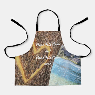 Lake Tahoe Blue Water Tree Heart Love Schort
